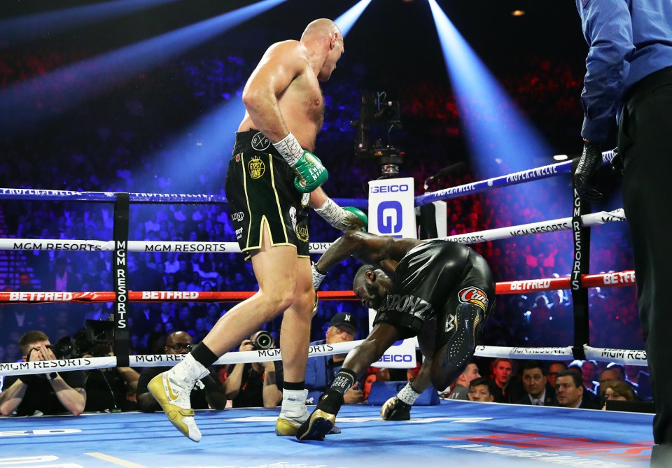 tyson fury vince su deaontay wilder